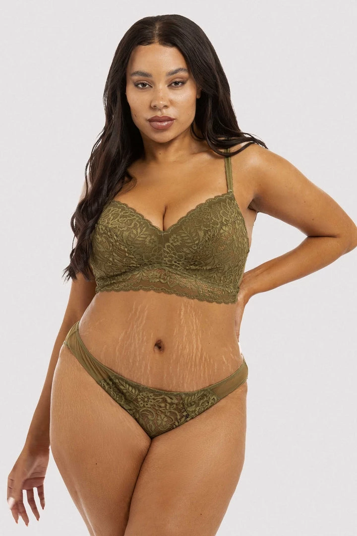 Deja Day Bralette Emma Olive Wireless Bra 8 Deja Day Bralette Emma Olive Wireless Bra