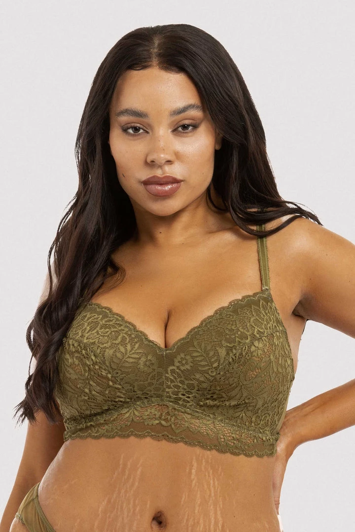 Deja Day Bralette Emma Olive Wireless Bra 7 Deja Day Bralette Emma Olive Wireless Bra