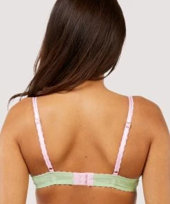 Deja Day Grace Green Supportive Plunge Mesh Bra 13 Deja Day Grace Green Supportive Plunge Mesh Bra