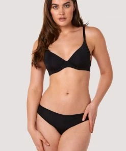 Deja Day Plunge Bras Second Skin Black Recycled Plunge Bra