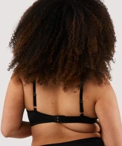 Deja Day Second Skin Black Recycled Triangle Bra Everyday Bras