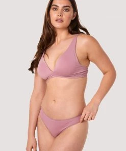 Deja Day Non Wired Bras Second Skin Rose Recycled Triangle Bra