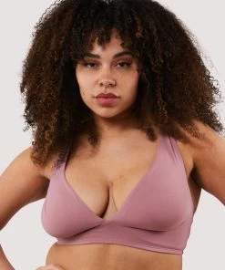 Deja Day Non Wired Bras Second Skin Rose Recycled Triangle Bra