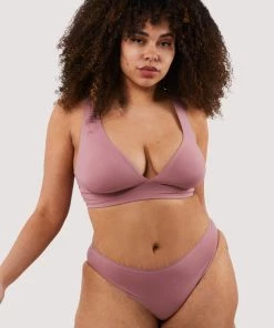 Deja Day Non Wired Bras Second Skin Rose Recycled Triangle Bra