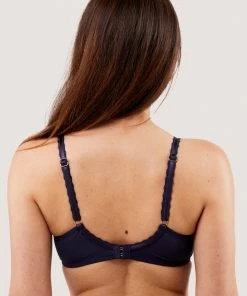 Deja Day Sophia Navy Plunge & Push Up Bra Bras