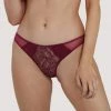 Deja Day Outlet Emma Merlot Brazilian Lace Brief