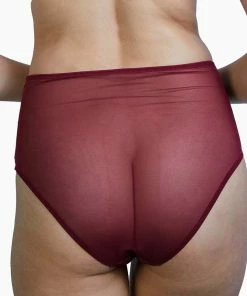 Deja Day Emma Merlot Wine High Waist Brief