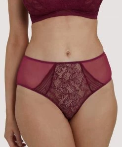 Deja Day Emma Merlot Wine High Waist Brief