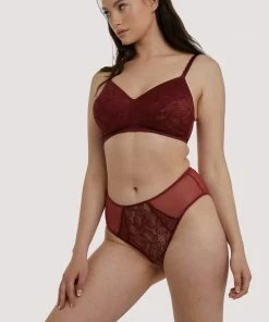 Deja Day Emma Merlot Wine High Waist Brief