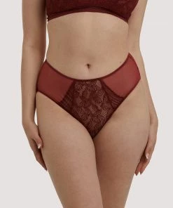 Deja Day Emma Merlot Wine High Waist Brief