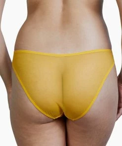 Deja Day Outlet Emma Mustard Yellow Brazilian Lace Brief 9 Deja Day Outlet Emma Mustard Yellow Brazilian Lace Brief