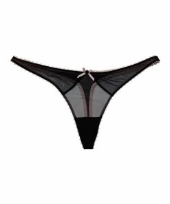 Deja Day Outlet Grace Black & Pink Thong