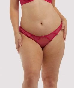 Deja Day Outlet Grace Hot Pink Mesh Brazilian Brief
