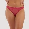 Deja Day Grace Hot Pink Mesh Thong Outlet