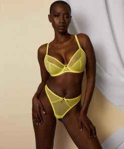 Deja Day Grace Lemon Yellow Thong Outlet