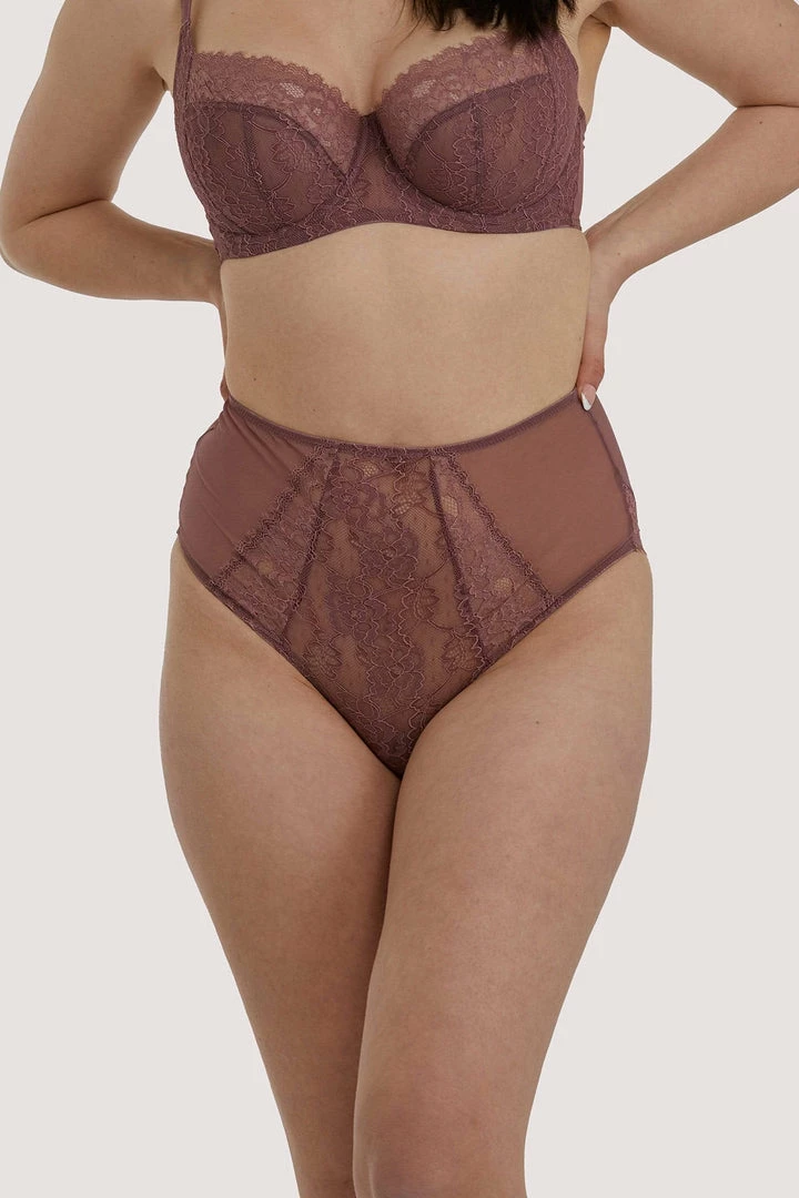 Deja Day Rosalyn Mocha High Waist Brief 3 Deja Day Rosalyn Mocha High Waist Brief