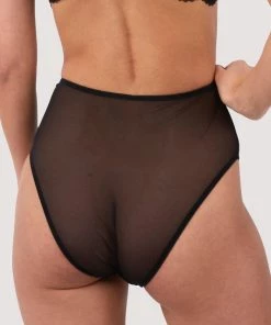 Deja Day Laura Black High Waisted Brief