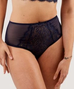 Deja Day Emma Navy High Waisted Brief