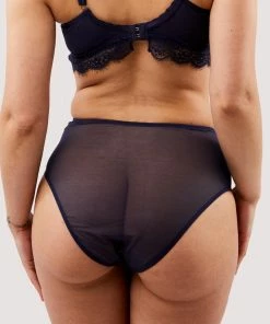 Deja Day Emma Navy High Waisted Brief