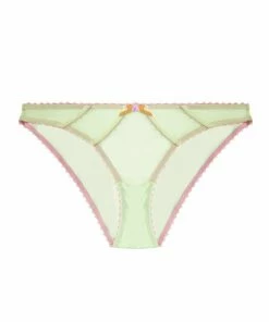 Deja Day Grace Green Mesh Brazilian Brief