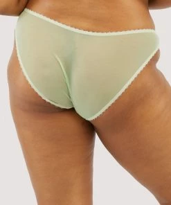 Deja Day Grace Green Mesh Brazilian Brief