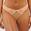 Deja Day Grace Mesh Net Orange Brazilian Brief