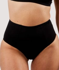 Deja Day Second Skin Black Recycled Highwaist Brief