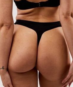 Deja Day Second Skin Black Recycled Thong