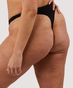 Deja Day Second Skin Black Recycled Thong