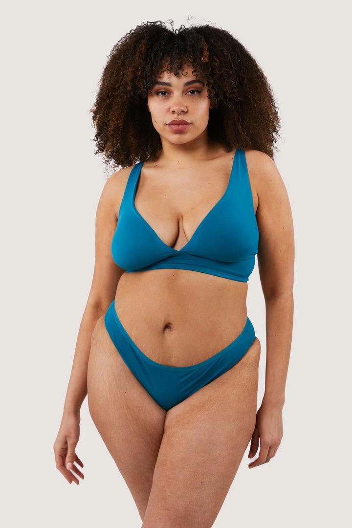 Deja Day Second Skin Teal Recycled Brief 9 Deja Day Second Skin Teal Recycled Brief