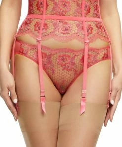 Dita Von Teese Lingerie Evelina Blood Orange Suspender