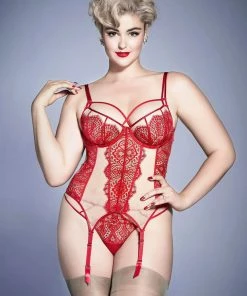 Dita Von Teese Lingerie Basques & Corsets Red Maestra Corsolette