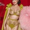 Dita Von Teese Lingerie Julies' Roses Chartreuse Underwire Bra Retro Bras