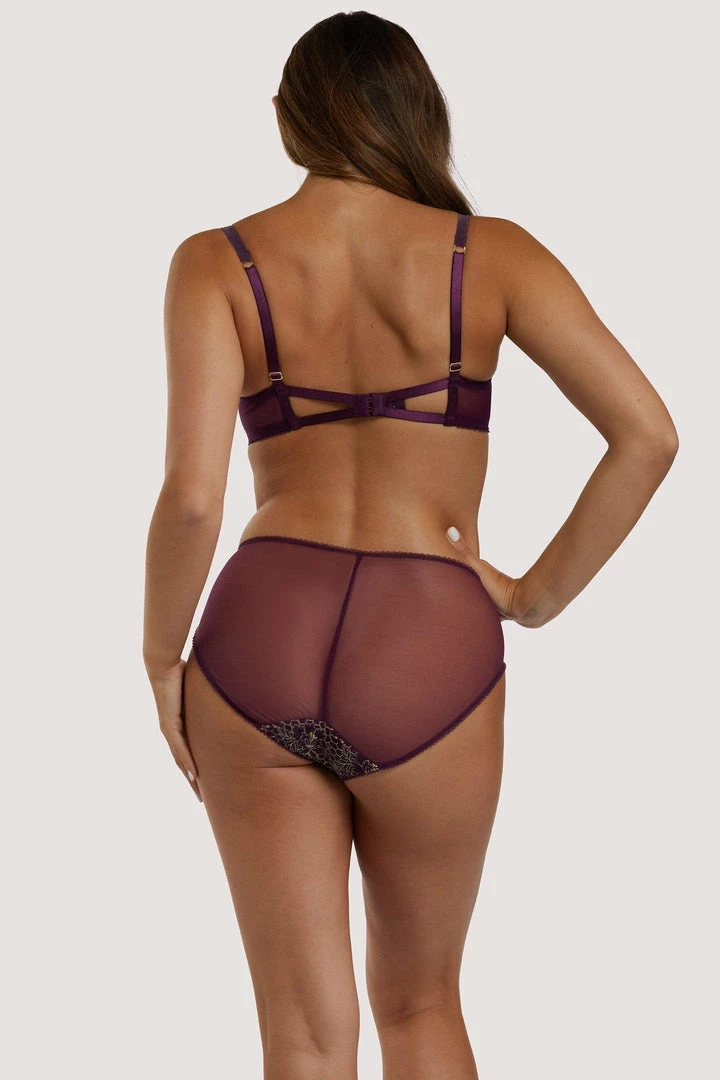 Dita Von Teese Lingerie Plunge Bras Evelina Aubergine Bra 6 Dita Von Teese Lingerie Plunge Bras Evelina Aubergine Bra