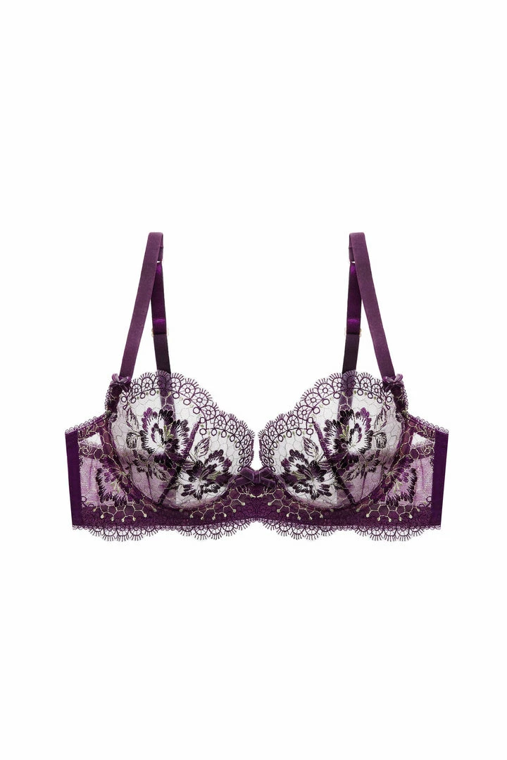 Dita Von Teese Lingerie Plunge Bras Evelina Aubergine Bra 9 Dita Von Teese Lingerie Plunge Bras Evelina Aubergine Bra