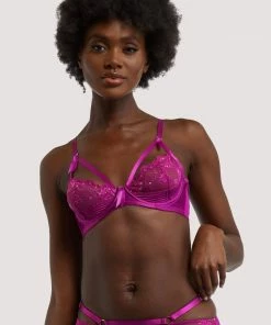 Dita Von Teese Lingerie Balconette Bras Madame X Magenta Bra
