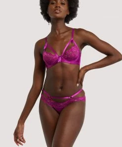 Dita Von Teese Lingerie Balconette Bras Madame X Magenta Bra