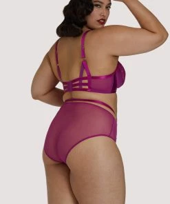 Dita Von Teese Lingerie Madame X Magenta Plunge Curve Bra Balconette Bras
