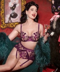 Dita Von Teese Lingerie Rosabelle Dark Cherry Bra
