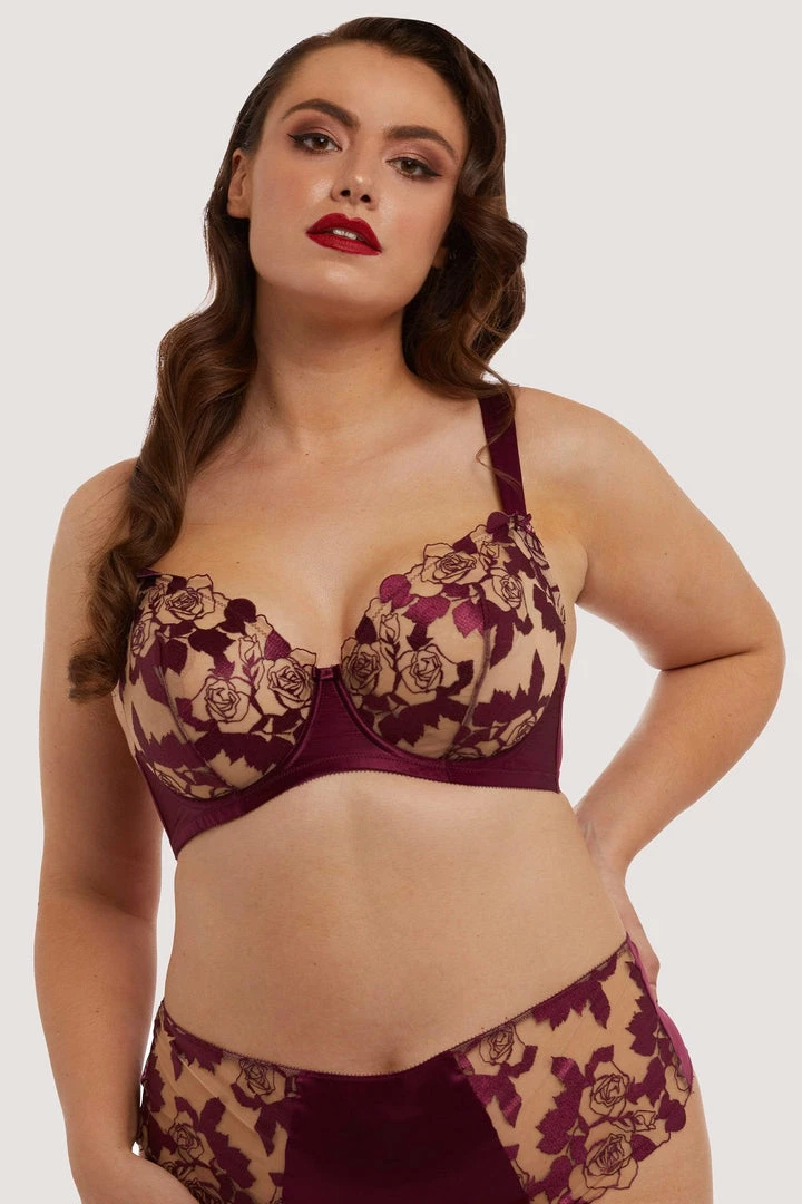 Dita Von Teese Lingerie Outlet Rosabelle Dark Cherry Curve Bra 4 Dita Von Teese Lingerie Outlet Rosabelle Dark Cherry Curve Bra