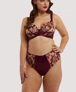 Dita Von Teese Lingerie Outlet Rosabelle Dark Cherry Curve Bra 9 Dita Von Teese Lingerie Outlet Rosabelle Dark Cherry Curve Bra