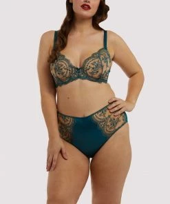 Dita Von Teese Lingerie Severine Shady Spruce Curve Bra Balconette Bras 11 Dita Von Teese Lingerie Severine Shady Spruce Curve Bra Balconette Bras