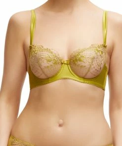 Dita Von Teese Lingerie Julies' Roses Chartreuse Underwire Bra Retro Bras
