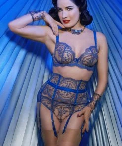 Dita Von Teese Lingerie Severine Cobalt Bra