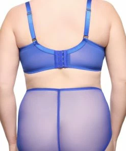 Dita Von Teese Lingerie Plus Size Bras Vedette Capri Blue Underwire Curve Bra