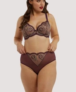 Dita Von Teese Lingerie Outlet Evelina Aubergine Curve Brief 14 Dita Von Teese Lingerie Outlet Evelina Aubergine Curve Brief