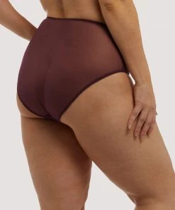 Dita Von Teese Lingerie Outlet Evelina Aubergine Curve Brief 13 Dita Von Teese Lingerie Outlet Evelina Aubergine Curve Brief