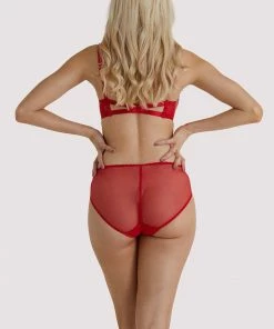 Dita Von Teese Lingerie Julie's Roses Red Bikini Briefs