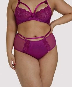 Dita Von Teese Lingerie Madame X Magenta Curve High Waist Brief
