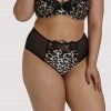 Dita Von Teese Lingerie Millicent Leopard High Waist Curve Brief